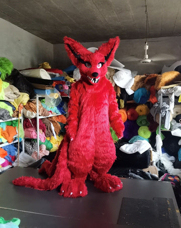 In Stock Fox Anime Kyuubi Kitsune Gumiho Mascot Costumes Fursuit Fursuit